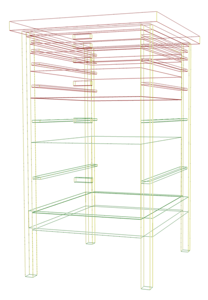 The image can be viewed as a wire frame.